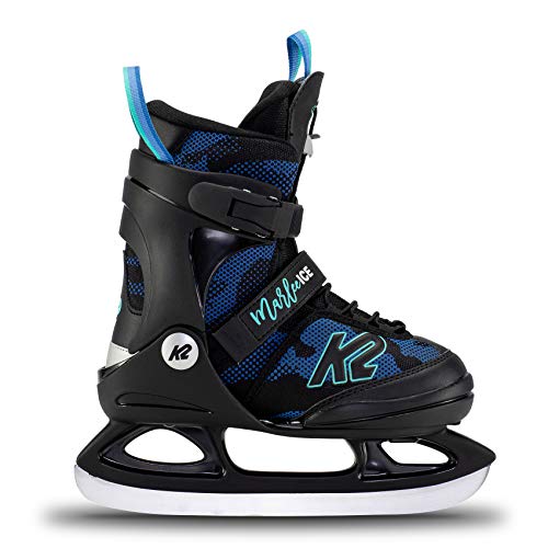 K2 Skates Mädchen Schlittschuhe Marlee Ice — camo – Blue — EU: 35 – 40 (UK: 3 – 7 / US: 4 – 8) — 25E0020