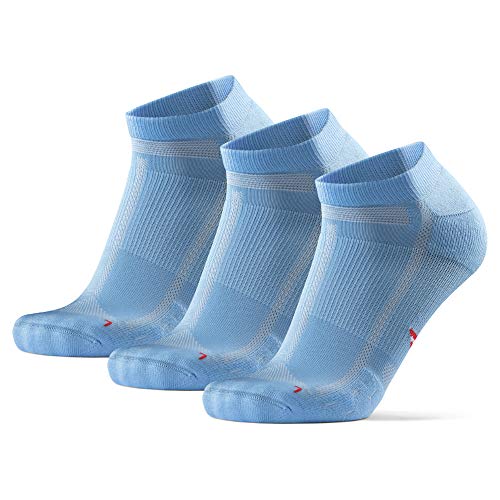 DANISH ENDURANCE Long Distance Low-Cut Running Socks for Men & Women (Hellblau, 39-42)