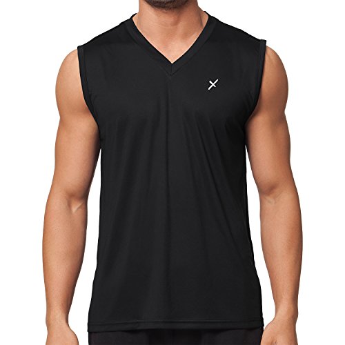 CFLEX Herren Sport Shirt Fitness Muscle-Shirt Sportswear Collection – Schwarz XL