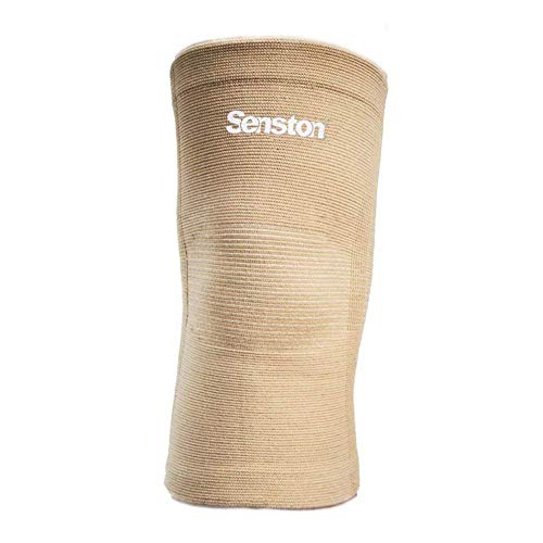 Senston 1 Piece Elastische Kompression Kniebandage Sleeve für Sport – wirkt schmerzlindernd bei Gelenkkrankheiten wie Arthrose, Schützt beim Laufen und Joggen,Kniestütze für Damen und Herren