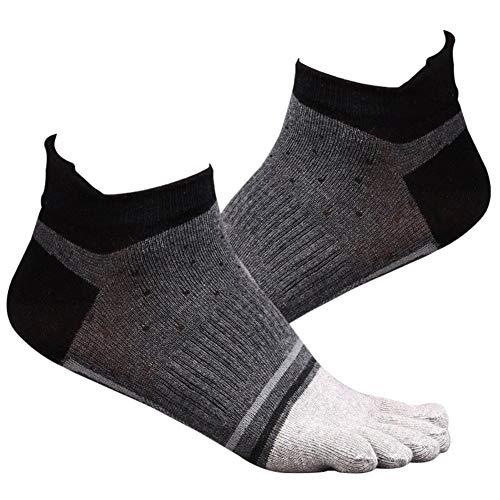U/K Men Soft Breathable Cotton Five Toe Socken Casual Sport Laufsocken Langlebig und nützlich